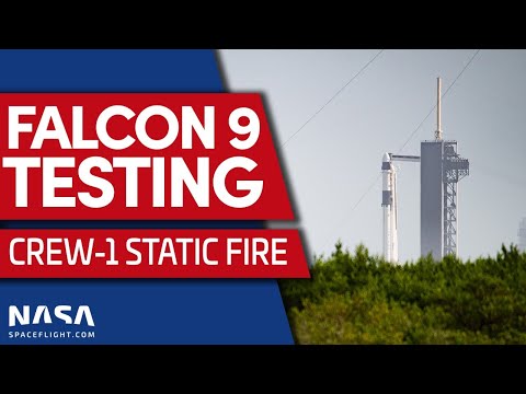 LIVE: SpaceX Crew-1 Prelaunch Static Fire Test