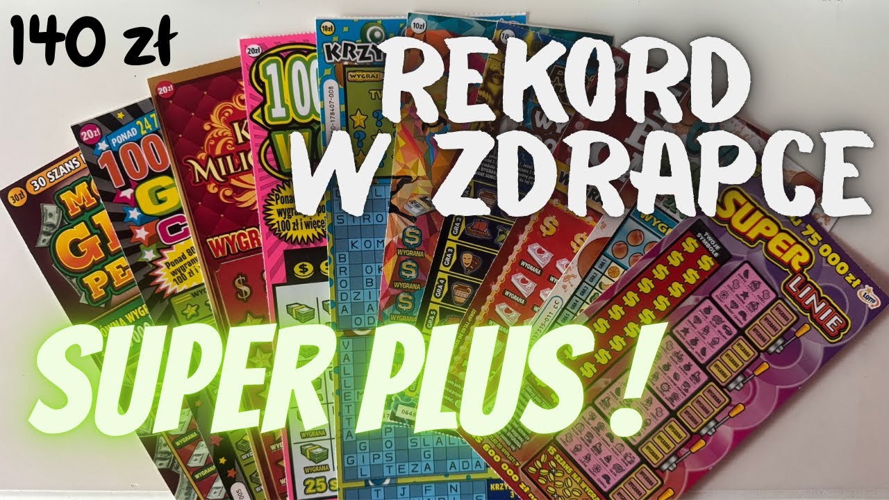 Zdrapki Lotto👉ZDRAPKI ZA 140 ZŁ🤩DUŻY MIX🥳REKORD W ZDRAPCE I SUPER PLUS😍😍😍