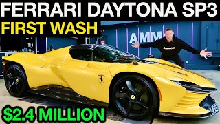$2,400,000 Ferrari Daytona SP3 First Wash:  24 Hours To Detail For NYC Reveal! by AMMO NYC 211,925 views 2 months ago 18 minutes