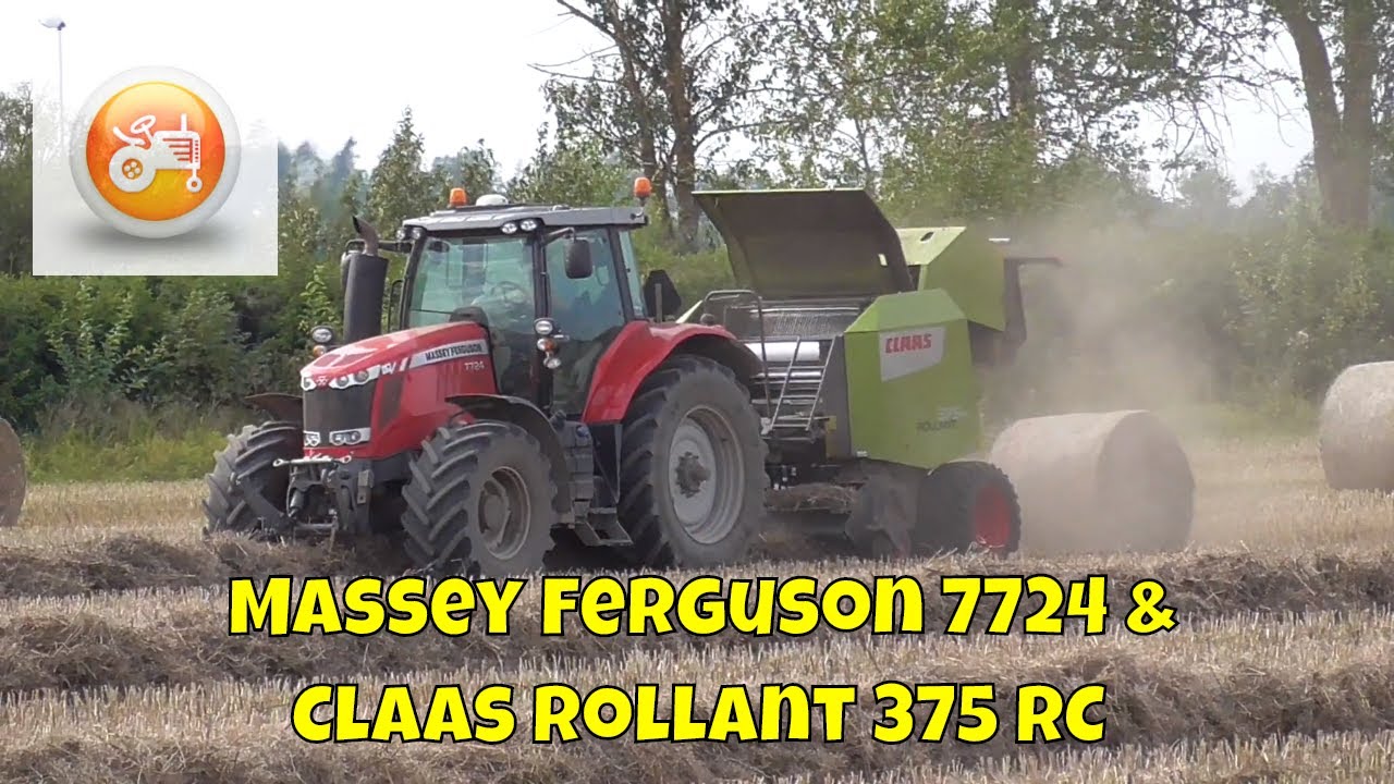 Baling 2019 | Massey Ferguson 7724 & Claas Rollant 375 RC