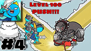 STICK CLASH Gameplay Walkthrough part 4 - PUSH to Level 100 - SO HARD!!!