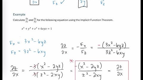 Implicit Function Theorem - More Variables Example