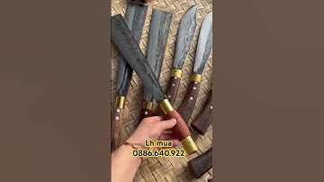 Bộ dao pangiang chặt xương chuẩn thép nhíp uy tín