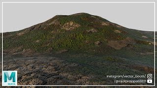 How To Create Terrain using Displacement Maps in Maya