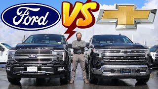 2024 Ford F-150 Platinum vs 2024 Chevy Silverado LTZ: Does Chevy Even Compete? by Ben Hardy 3,976 views 8 days ago 14 minutes, 45 seconds