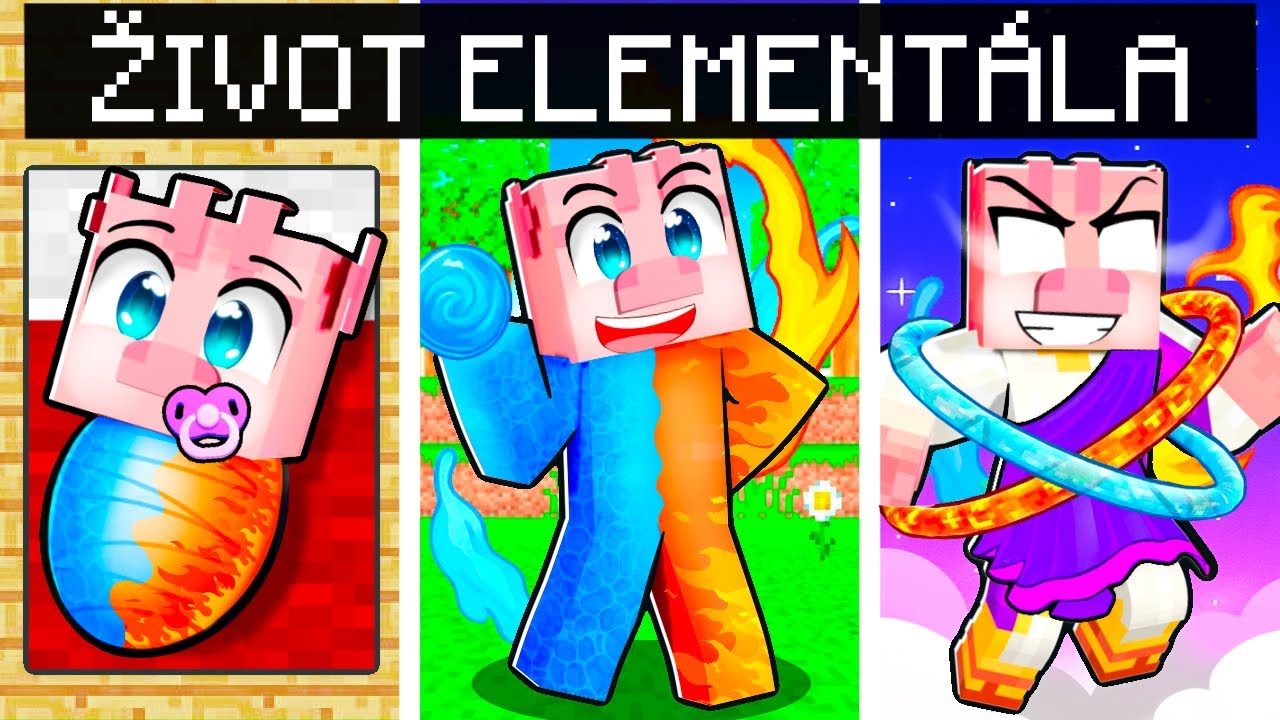 Od NAROZENÍ po ELEMENTÁLA v Minecraftu!