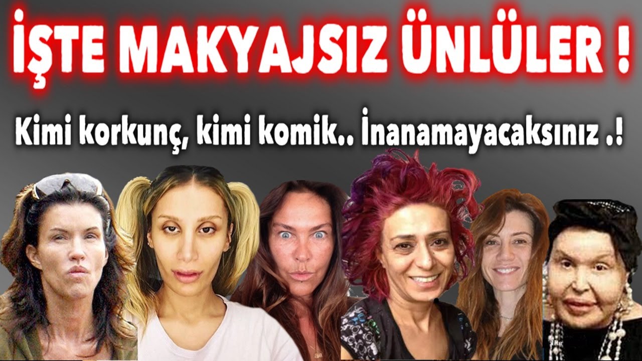 Ünlülerin Makyajsız Halleri Hayrete Düşürdü ! Görenler Tanıyamıyor...