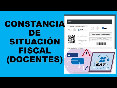 Soy Docente: CONSTANCIA DE SITUACIÓN FISCAL (DOCENTES)