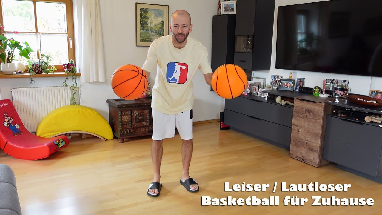 Der leise / lautlose Basketball für Zuhause
