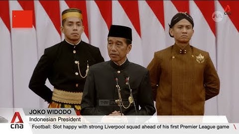 Presiden Indonesia Jokowi menyampaikan pidato kenegaraan terakhirnya, anggaran