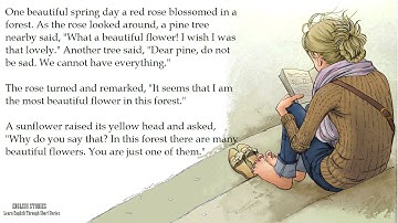 Proude Red Rose//English Stories//Learn English Through Short Stories