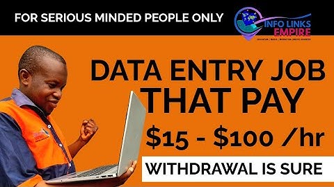 Online Data Entry Jobs That Pays $15 - $40 Dollars / Per Hour ( WITHDRAWAL GUARANTEED) #dataentry 