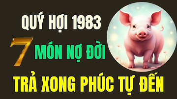 Tuổi Quý Hợi 1983, Thần phật chỉ rõ, có 7 món nợ đời, Trả xong rồi, Hậu vận an nhàn sung túc.