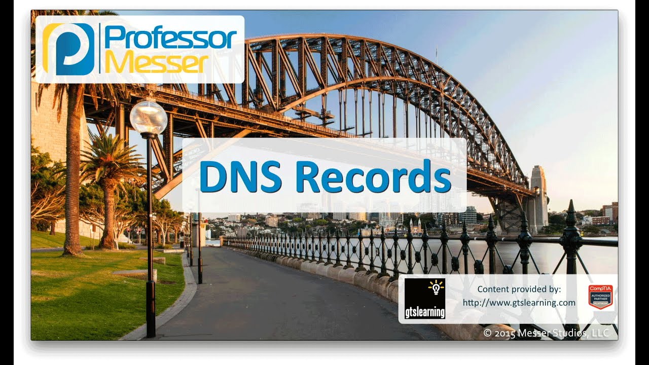 DNS Records - CompTIA Network+ N10-006 - 1.3