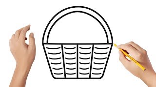 How to draw a basket | Easy drawings