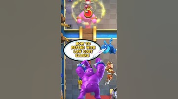How to Counter Elixir Golem + Healer + Electro Dragon with low cost Elixirs in Clash Royale #shorts