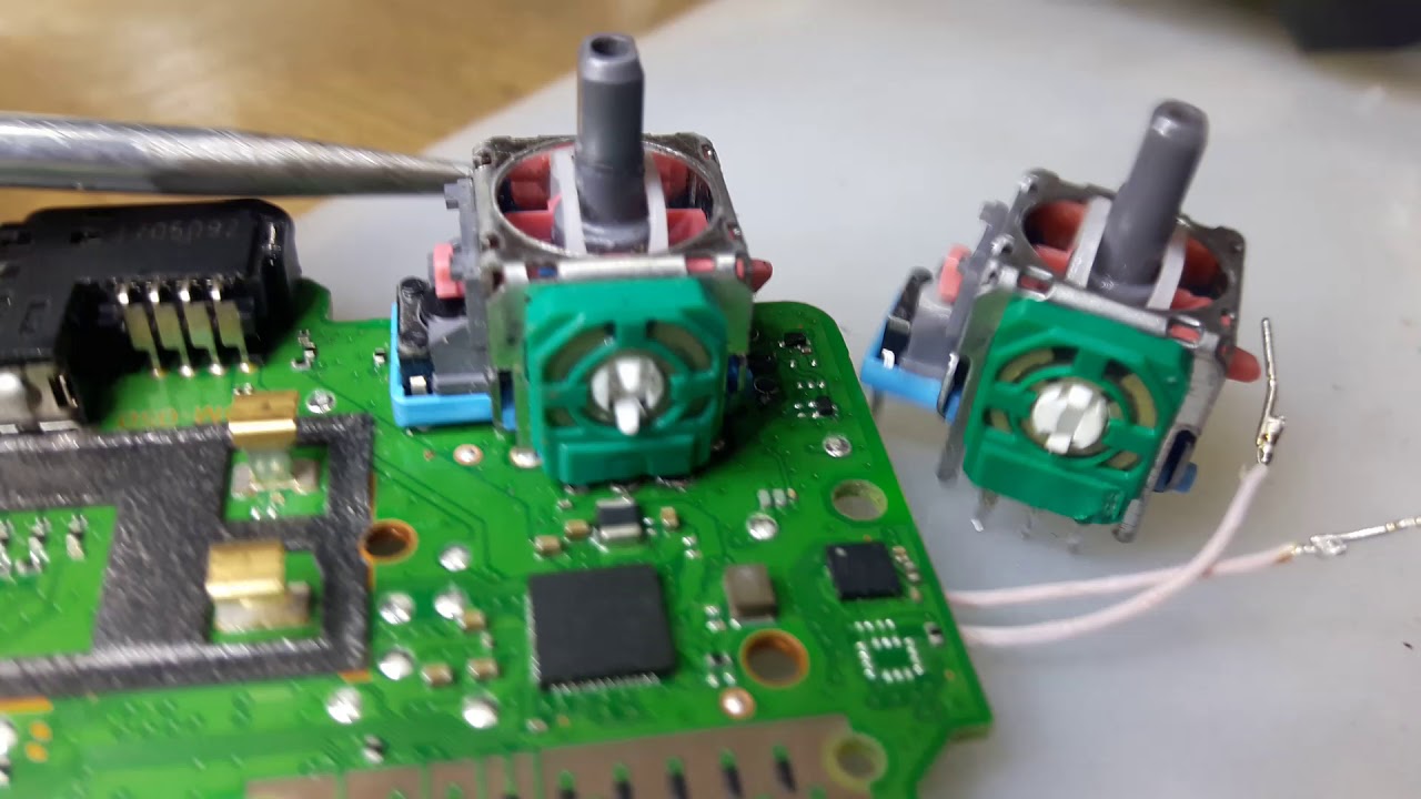 замена стиков в сборе или потенциометра отдельно Sony DualShock - YouTube