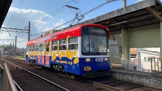 阪堺電軌上町線　601形天王寺駅前行き発車　神ノ木駅