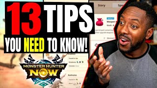 Monster Hunter Now • 13 Tips For New & Advanced Players! How To Farm, Builds, Avoid Damage (Guide)