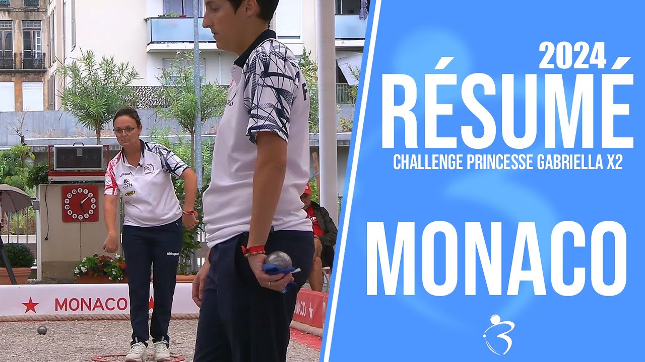 Miniature : Résumé « Beaux gestes pétanque » - Doublette féminin de Monaco 2024 - Challenge Princesse Gabriella