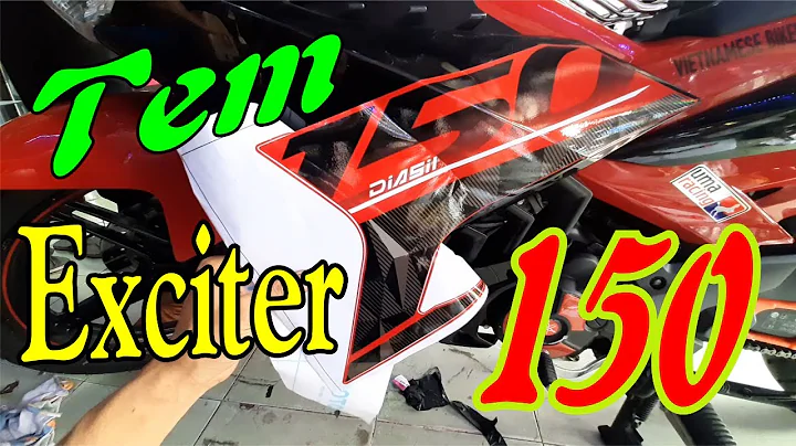 Dán Tem Xe Exciter 150 | Mẫu Tem Exciter 150 Hót Nhất Siêu Bóng Đẹp 2021