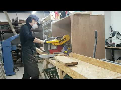 White Oak 거실 쇼파 테이블 만들기 Sofa Table  원목가구 만들기 구비워커  gooby worker