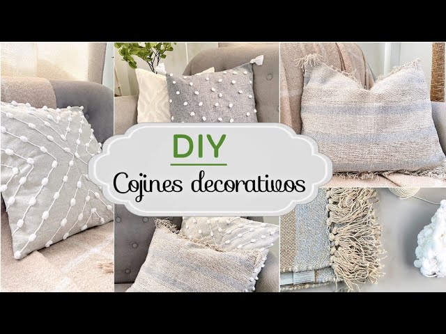 COMO HACER COJINES ELEGANTES FACILES Y RAPIDOS SIN CREMALLERA // DIY COJIN  DE FLOR 🌼 #diycojines 