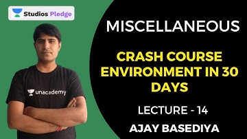 L14: Miscellaneous | Crash Course Environment in 30 Days | MPPSC