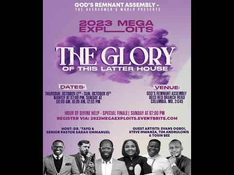 Tosin Bee Live at God's Remnant Assembly, Columbia. MD USA