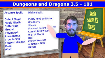 Spells, Arcane Vs Divine (D&D 3.5 101)