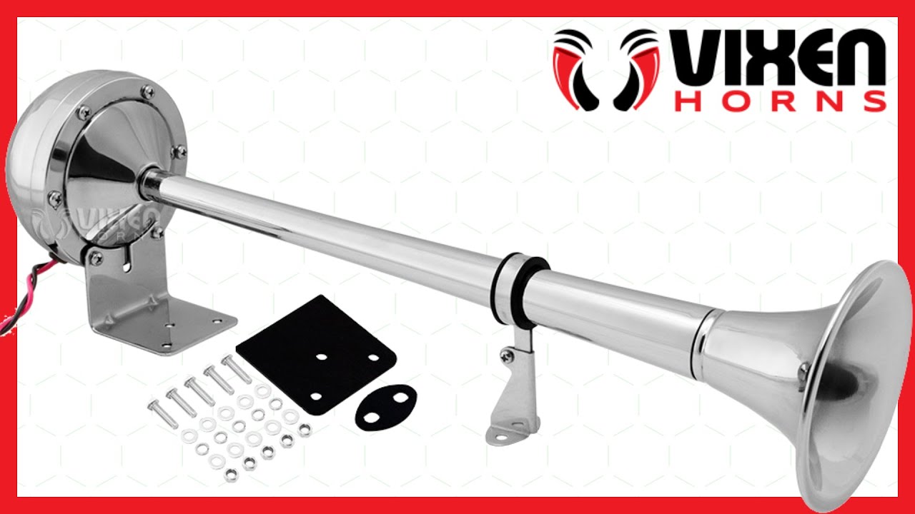 📢 VIXEN HORNS VXH1212MARC Marine Electric Train Horn 🔥 YouTube