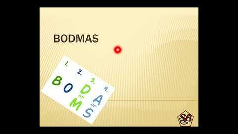Four Operations| BODMAS | DMAS