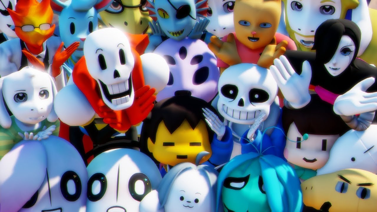 【UndertaleMMD】 気まぐれメルシィ - Kimagure Mercy 【20人(？)】