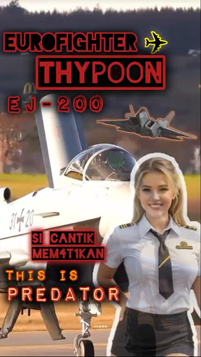 EJ-200 EUROFIGHTER THYPOON Si Cantik Mem4t1kan 😲 #shorts