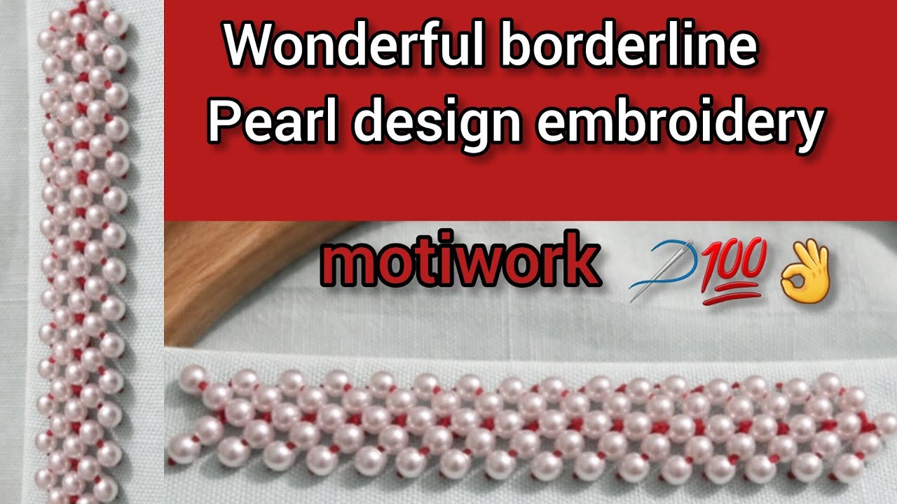 New beautiful borderline pearl design 