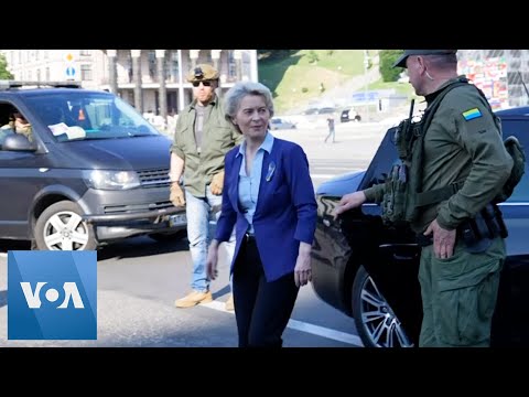 Von der Leyen Tours Maidan After Zelenskyy Meeting