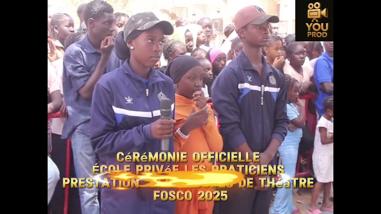#Cérémonie officielle École Privée Les Praticiens prestation  des groupes de théâtre.FOSCO 2025