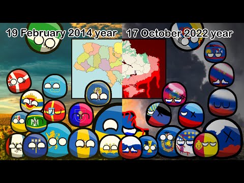 Видео: Oi u luzi chervon kalyna / Speed Art Ukraine /  Ukrainian folk song / mapping and countryballs