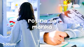 Rotina Da Manhã Produtiva Acordando Às 5 Horas Da Manhã Nas Férias