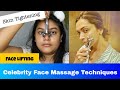 Face Massage To Get Tight & Bright Skin in 5 Minutes | Trying this wierd face Roller