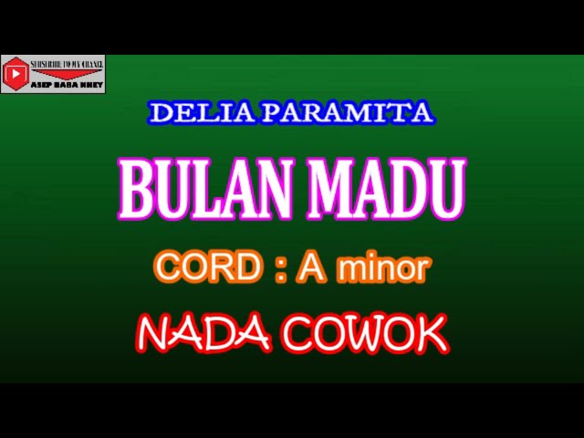 KARAOKE DANGDUT BULAN MADU - DELIA PARAMITA (COVER) NADA COWOK class=