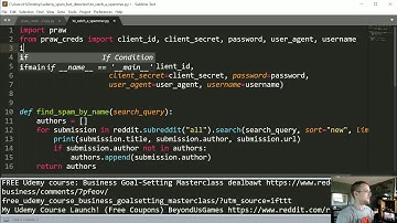 Creating a Reddit Bot to Detect Spam - Python Reddit API Wrapper (PRAW) tutorial p.4