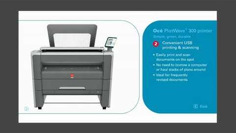 Océ PlotWave 300 - Gemakkelijk USB printen en scannen
