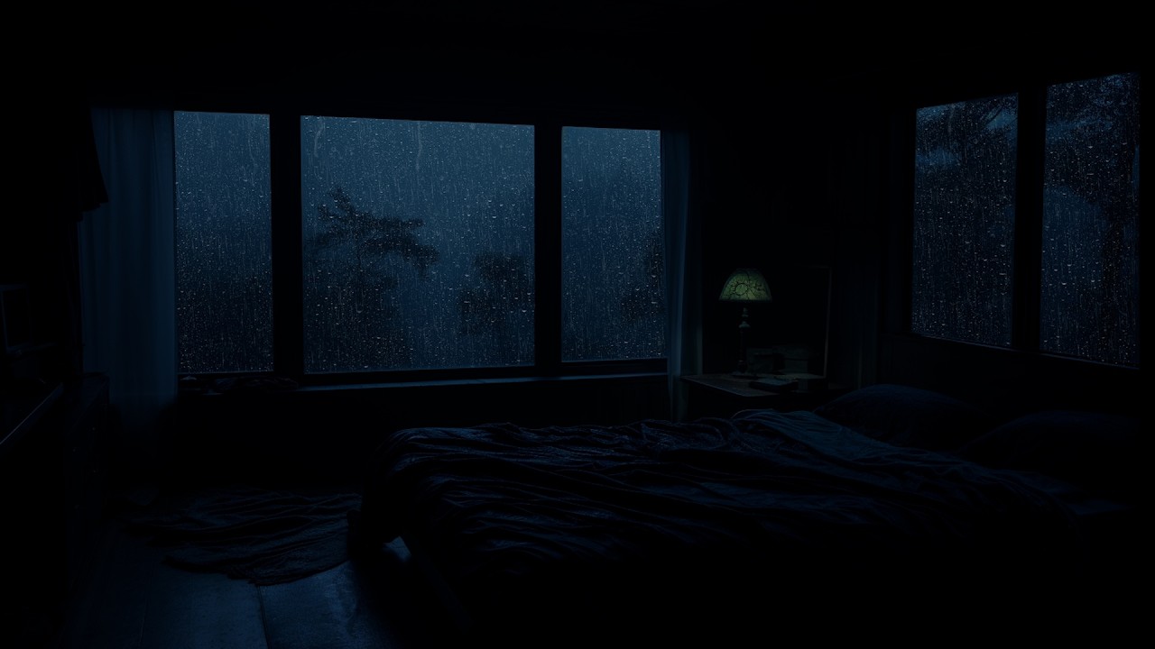 Deep Sleep with Night Rain Sounds – Overcome Insomnia, Melt Away Fatigue and Feel Rested Again