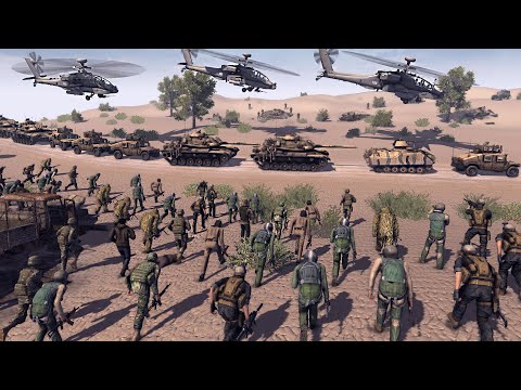 6,500 Insurgents Ambush US ARMY CONVOY! - Call to Arms: Modern Battle Simulator