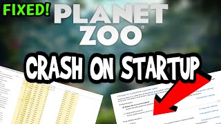 How To Fix Planet Zoo Crashes! (100% FIX)