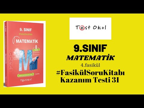 9.Sınıf Testokul 4.Fasikül Kazanım Testi 31 Üslü Sayılar #matematik #testokul #9sınıf