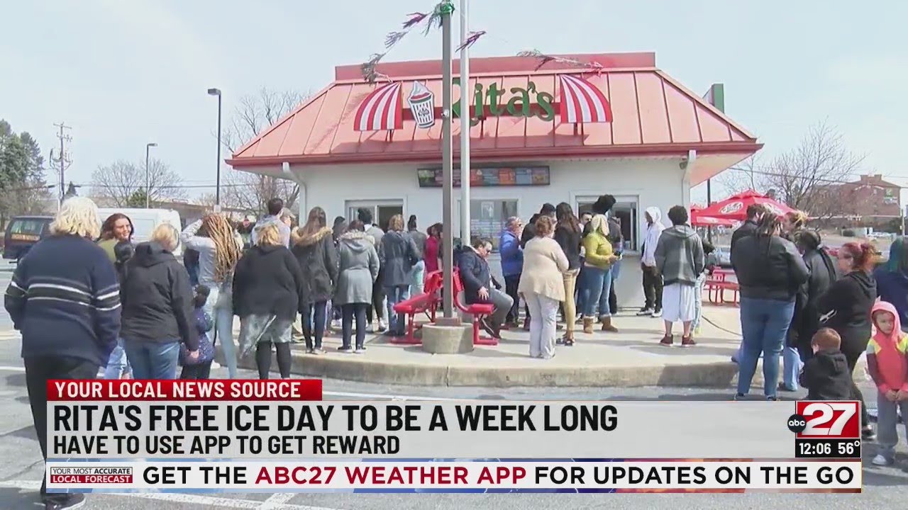 Changes coming to Rita's annual free water ice promotion - YouTube