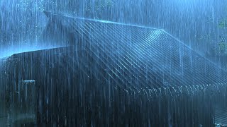 Sleeping Soundly With Heavy Rain Thunder Roaring Above The Corrugated Iron Roof In The Night Mist