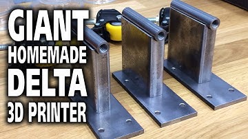 Giant Delta 3D Printer BuildVlog #3 On Its Feet